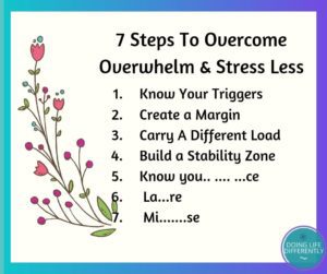 how to not feel overwhelmed